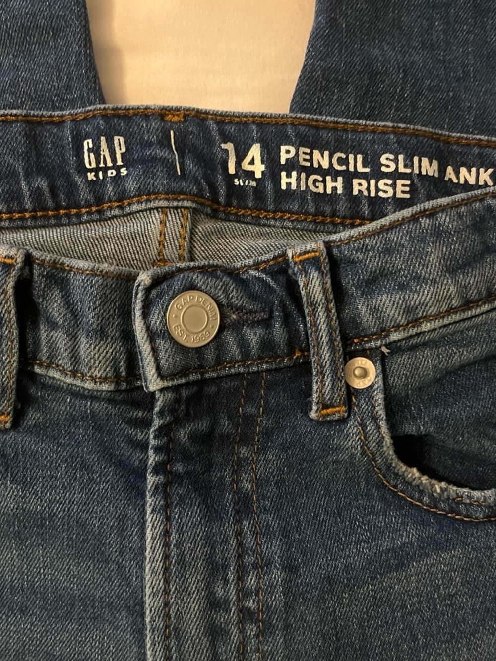 GAP Men's Slim Jeans in Dark Blue Denim